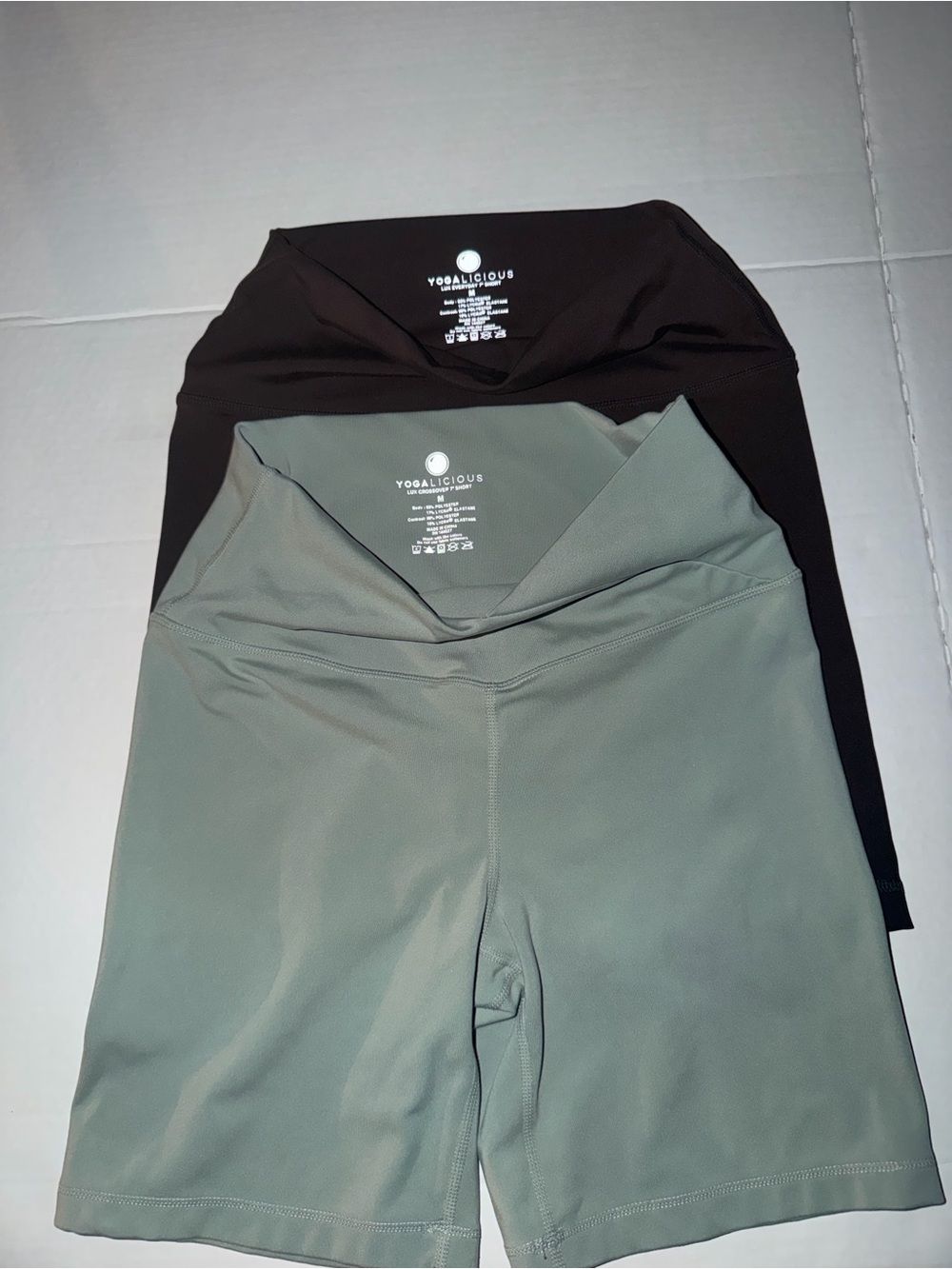 2 Piece Activewear Bundle High Rise Biker Shorts Workout Yoga